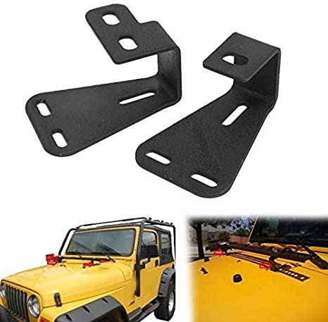 Jeep ラングラーTJ ハイリフトジャッキ　マウント Amazon | AUXMART ハイリフトジャッキマウントフードブラケット